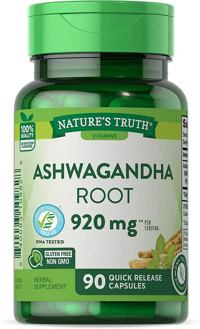 NATURE'S TRUTH - Nature's Truth Ashwagandha 920Mg. 90 Capsulas - The Red Vitamin MX - Suplementos Alimenticios - {{ shop.shopifyCountryName }}