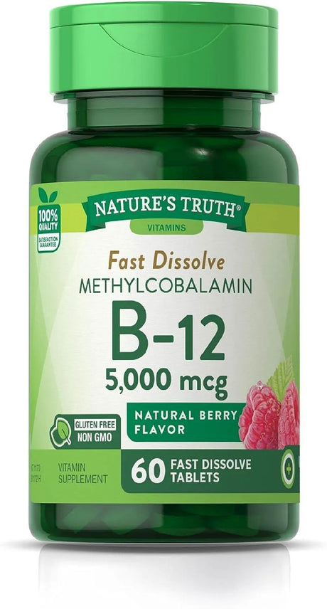 NATURE'S TRUTH - Nature's Truth B12 Vitamin 5000mcg 60 Tabletas - The Red Vitamin MX - Suplementos Alimenticios - {{ shop.shopifyCountryName }}