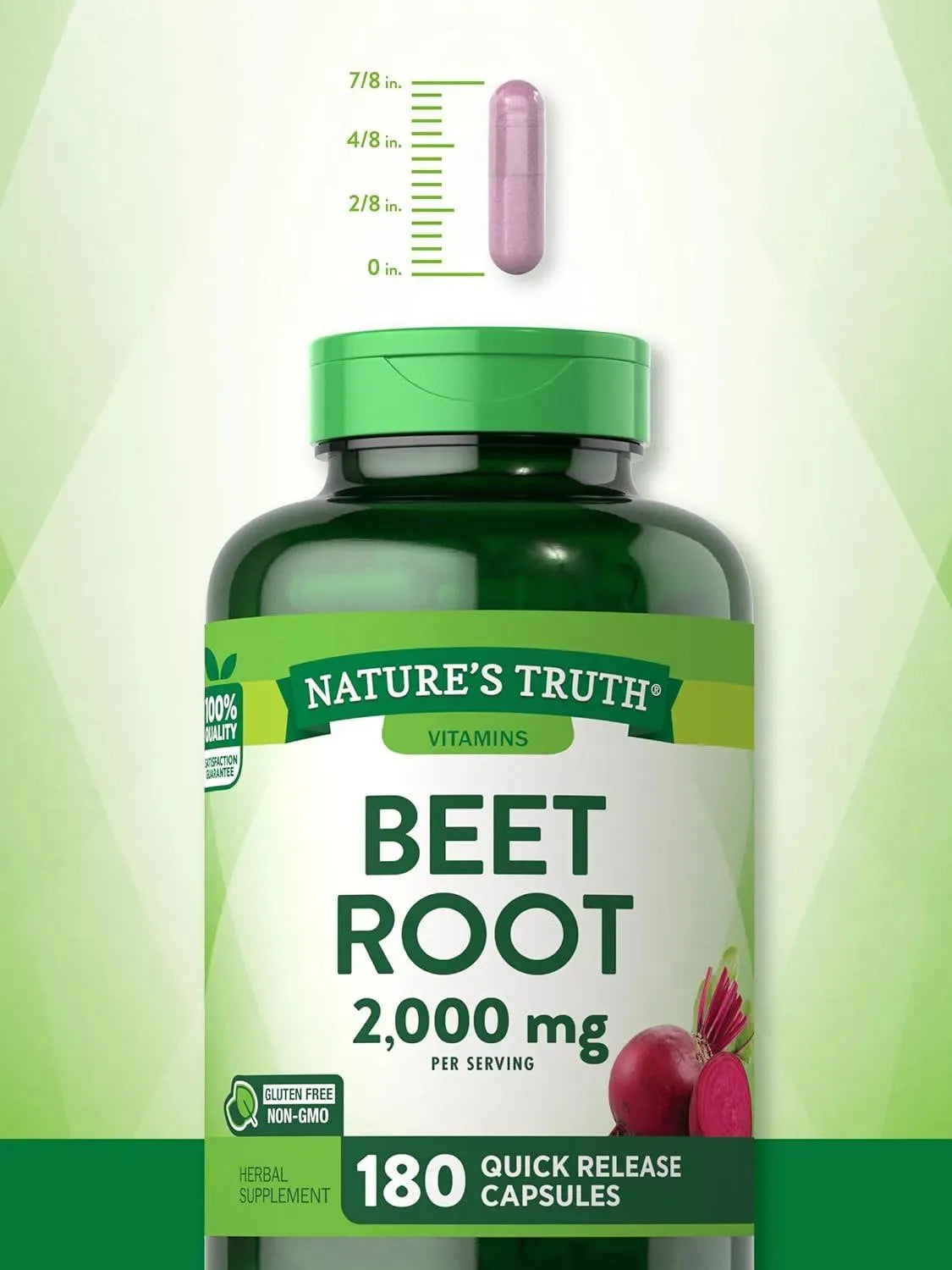 NATURE'S TRUTH - Nature's Truth Beet Root 2000Mg. 180 Capsulas - The Red Vitamin MX - Suplementos Alimenticios - {{ shop.shopifyCountryName }}