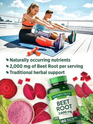 NATURE'S TRUTH - Nature's Truth Beet Root 2000Mg. 180 Capsulas - The Red Vitamin MX - Suplementos Alimenticios - {{ shop.shopifyCountryName }}