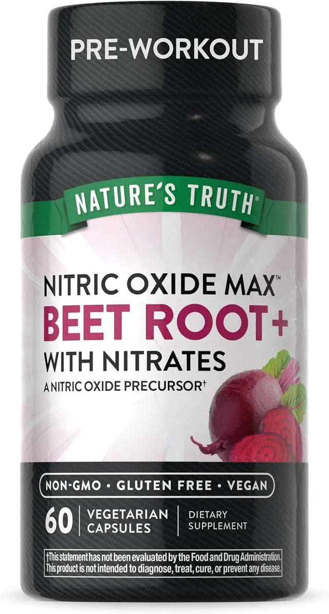 NATURE'S TRUTH - Nature's Truth Beet Root Nitric Oxide 60 Capsulas - The Red Vitamin MX - Suplementos Alimenticios - {{ shop.shopifyCountryName }}