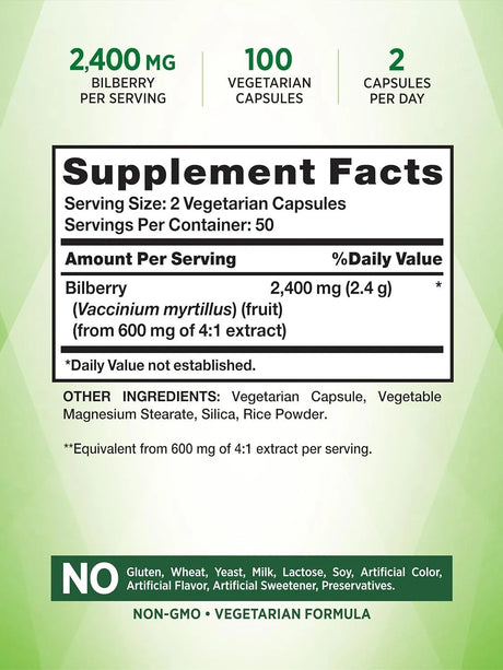 NATURE'S TRUTH - Nature's Truth Bilberry Fruit Extract 2400Mg. 100 Capsulas - The Red Vitamin MX - Suplementos Alimenticios - {{ shop.shopifyCountryName }}