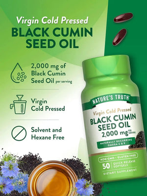 NATURE'S TRUTH - Nature's Truth Black Cumin Seed Oil 2000Mg. 50 Capsulas Blandas - The Red Vitamin MX - Suplementos Alimenticios - {{ shop.shopifyCountryName }}