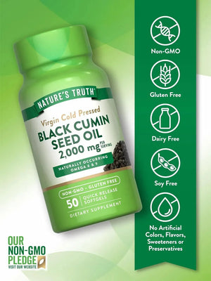 NATURE'S TRUTH - Nature's Truth Black Cumin Seed Oil 2000Mg. 50 Capsulas Blandas - The Red Vitamin MX - Suplementos Alimenticios - {{ shop.shopifyCountryName }}