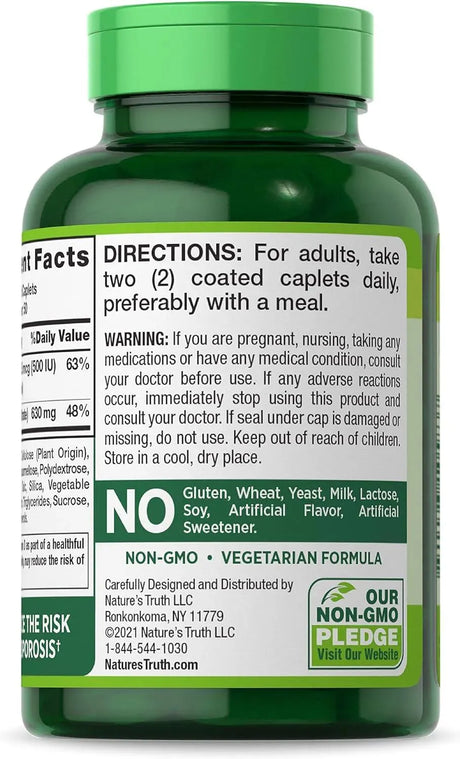 NATURE'S TRUTH - Nature's Truth Calcium Citrate with Vitamin D3 100 Tabletas - The Red Vitamin MX - Suplementos Alimenticios - {{ shop.shopifyCountryName }}