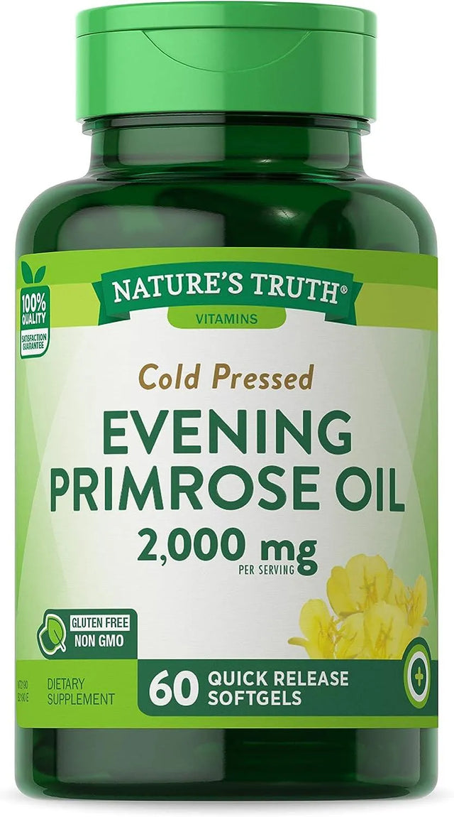 NATURE'S TRUTH - Nature's Truth Cold Pressed Evening Primrose Oil 1000Mg. 60 Capsulas Blandas - The Red Vitamin MX - Suplementos Alimenticios - {{ shop.shopifyCountryName }}