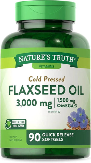 NATURE'S TRUTH - Nature's Truth Flaxseed Oil Capsules 3000Mg. 90 Capsulas Blandas - The Red Vitamin MX - Suplementos Alimenticios - {{ shop.shopifyCountryName }}