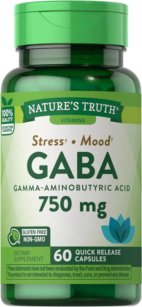 NATURE'S TRUTH - Nature's Truth GABA 750Mg. 60 Capsulas - The Red Vitamin MX - Suplementos Alimenticios - {{ shop.shopifyCountryName }}