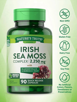 NATURE'S TRUTH - Nature's Truth Irish Sea Moss Complex 2250Mg. 90 Capsulas - The Red Vitamin MX - Suplementos Alimenticios - {{ shop.shopifyCountryName }}