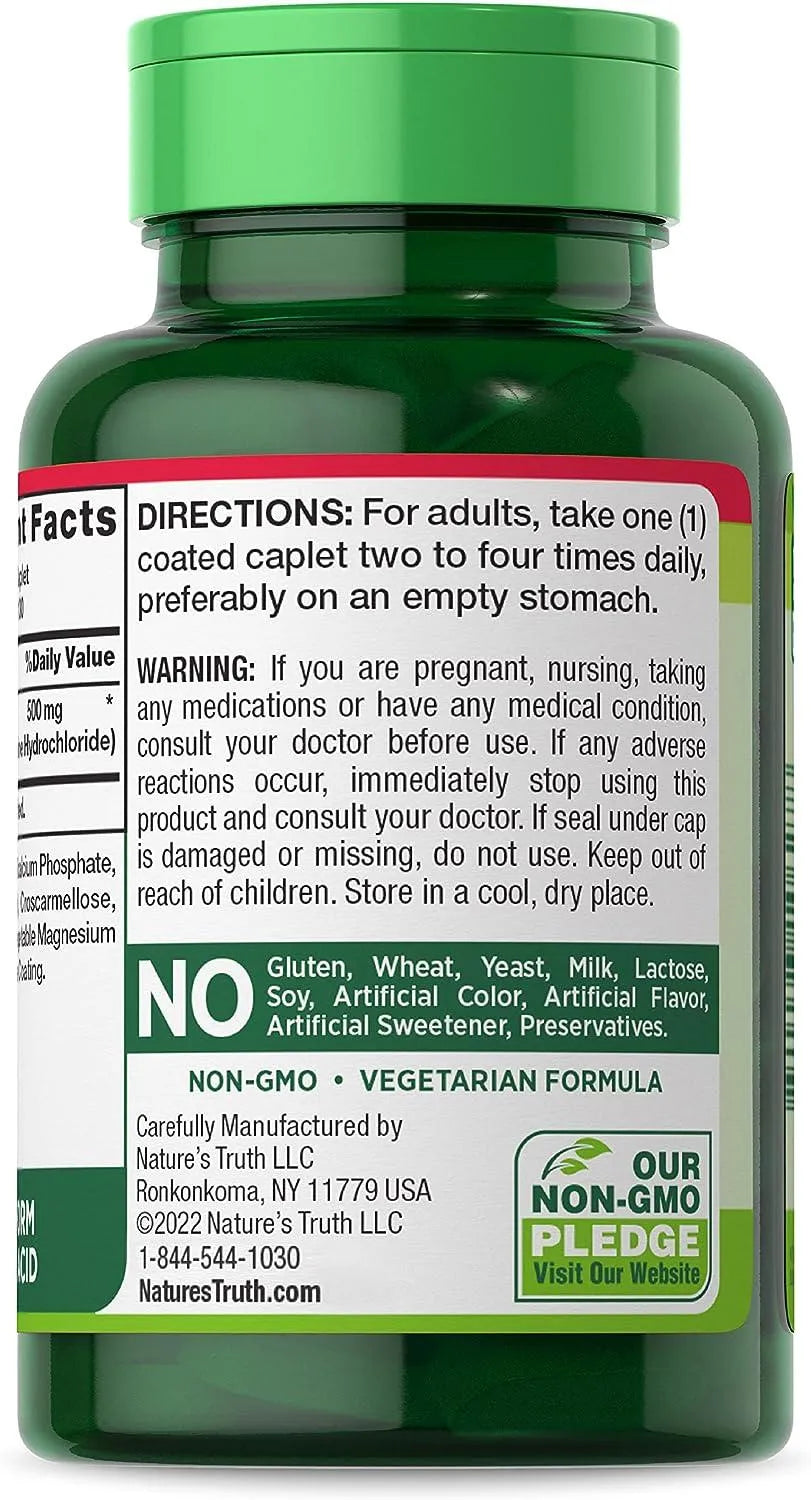 NATURE'S TRUTH - Nature's Truth L-Lysine 500Mg. 130 Tabletas - The Red Vitamin MX - Suplementos Alimenticios - {{ shop.shopifyCountryName }}