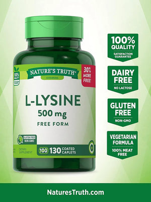 NATURE'S TRUTH - Nature's Truth L-Lysine 500Mg. 130 Tabletas - The Red Vitamin MX - Suplementos Alimenticios - {{ shop.shopifyCountryName }}