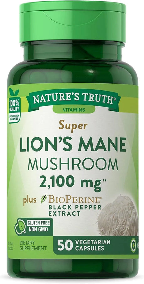 NATURE'S TRUTH - Nature's Truth Lions Mane Mushroom Supplement 2100Mg. 50 Capsulas - The Red Vitamin MX - Suplementos Alimenticios - {{ shop.shopifyCountryName }}