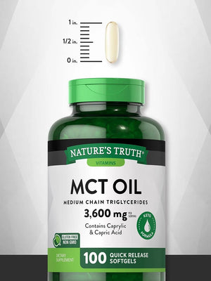 NATURE'S TRUTH - Nature's Truth MCT Oil Capsules 3600Mg. 100 Capsulas Blandas - The Red Vitamin MX - Suplementos Alimenticios - {{ shop.shopifyCountryName }}