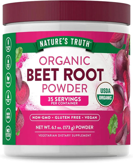 NATURE'S TRUTH - Nature's Truth Organic Beet Root Powder 173Gr. - The Red Vitamin MX - Suplementos Alimenticios - {{ shop.shopifyCountryName }}