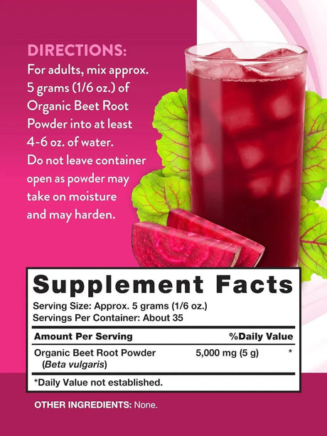 NATURE'S TRUTH - Nature's Truth Organic Beet Root Powder 173Gr. - The Red Vitamin MX - Suplementos Alimenticios - {{ shop.shopifyCountryName }}