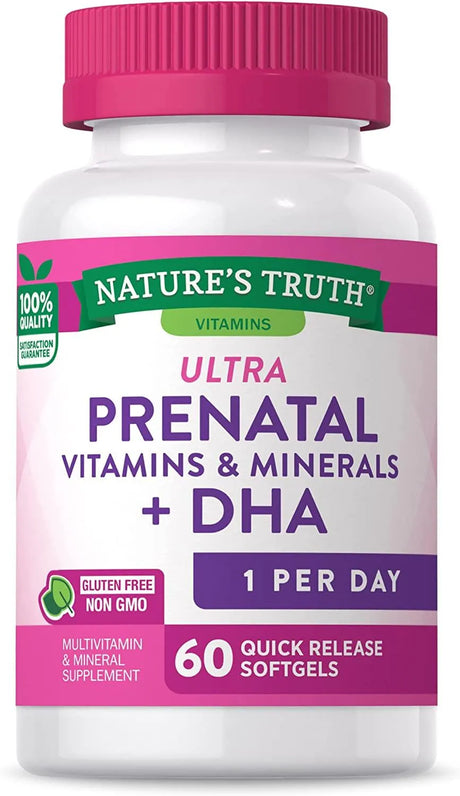 NATURE'S TRUTH - Nature's Truth Prenatal Vitamins with DHA and Folic Acid 60 Capsulas Blandas - The Red Vitamin MX - Suplementos Alimenticios - {{ shop.shopifyCountryName }}