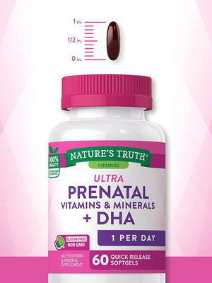 NATURE'S TRUTH - Nature's Truth Prenatal Vitamins with DHA and Folic Acid 60 Capsulas Blandas - The Red Vitamin MX - Suplementos Alimenticios - {{ shop.shopifyCountryName }}