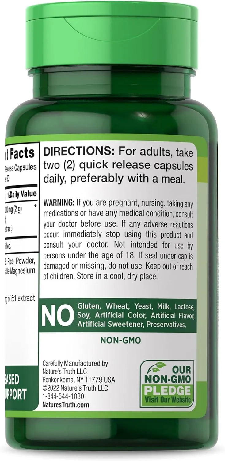 NATURE'S TRUTH - Nature's Truth Rhodiola Rosea 2000Mg. 120 Capsulas - The Red Vitamin MX - Suplementos Alimenticios - {{ shop.shopifyCountryName }}