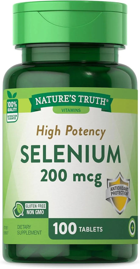 NATURE'S TRUTH - Nature's Truth Selenium 200mcg 100 Tabletas - The Red Vitamin MX - Suplementos Alimenticios - {{ shop.shopifyCountryName }}