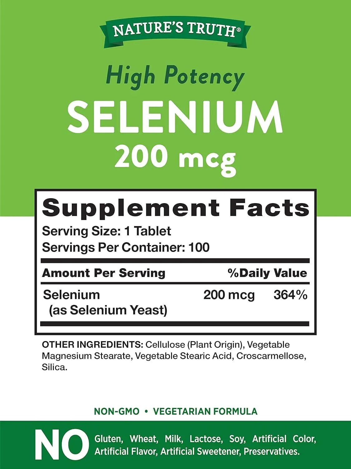 NATURE'S TRUTH - Nature's Truth Selenium 200mcg 100 Tabletas - The Red Vitamin MX - Suplementos Alimenticios - {{ shop.shopifyCountryName }}