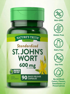 NATURE'S TRUTH - Nature's Truth St Johns Wort 600Mg. 90 Capsulas - The Red Vitamin MX - Suplementos Alimenticios - {{ shop.shopifyCountryName }}