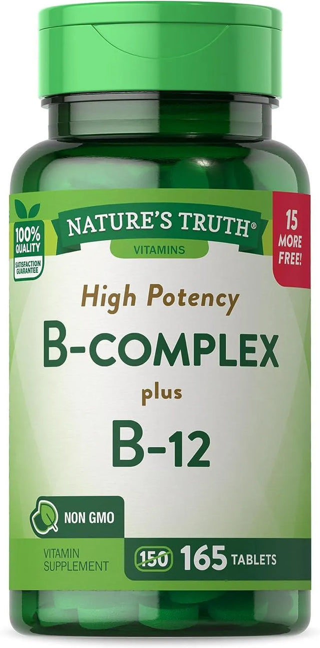 NATURE'S TRUTH - Nature's Truth Vitamin B Complex Plus B12 165 Tabletas - The Red Vitamin MX - Suplementos Alimenticios - {{ shop.shopifyCountryName }}