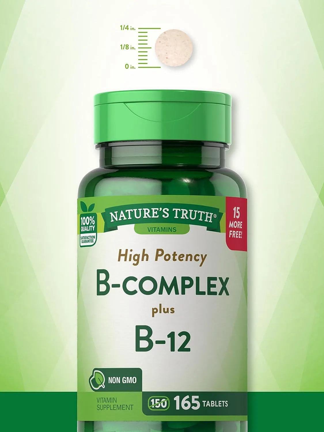 NATURE'S TRUTH - Nature's Truth Vitamin B Complex Plus B12 165 Tabletas - The Red Vitamin MX - Suplementos Alimenticios - {{ shop.shopifyCountryName }}