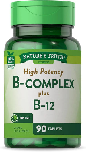 NATURE'S TRUTH - Nature's Truth Vitamin B Complex Plus B12 90 Tabletas - The Red Vitamin MX - Suplementos Alimenticios - {{ shop.shopifyCountryName }}