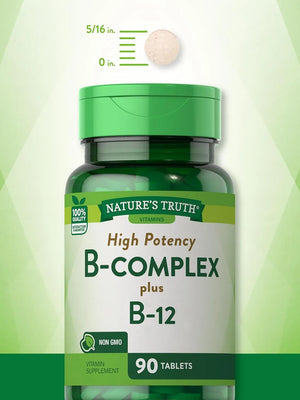 NATURE'S TRUTH - Nature's Truth Vitamin B Complex Plus B12 90 Tabletas - The Red Vitamin MX - Suplementos Alimenticios - {{ shop.shopifyCountryName }}