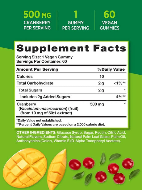 NATURE'S WAY - Nature's Truth Cranberry Gummies 60 Gomitas - The Red Vitamin MX - Suplementos Alimenticios - {{ shop.shopifyCountryName }}