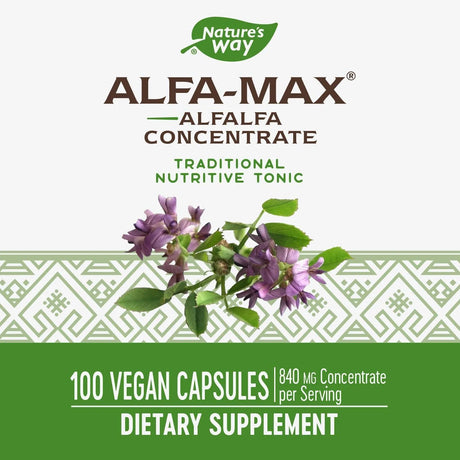 NATURE'S WAY - Nature's Way Alfa-Max 840Mg. 100 Capsulas - The Red Vitamin MX - Suplementos Alimenticios - {{ shop.shopifyCountryName }}