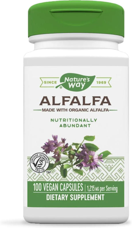 NATURE'S WAY - Nature's Way Alfalfa 1,215Mg. 100 Capsulas - The Red Vitamin MX - Suplementos Alimenticios - {{ shop.shopifyCountryName }}