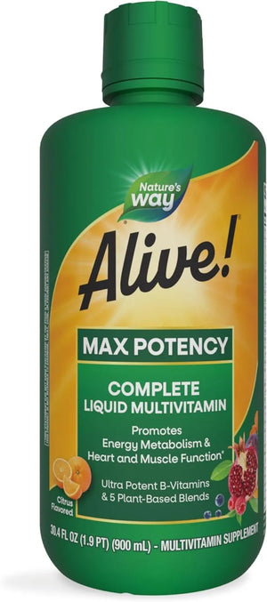 NATURE'S WAY - Nature's Way Alive! Max Potency Complete Liquid Multivitamin 900Ml. - The Red Vitamin MX - Suplementos Alimenticios - {{ shop.shopifyCountryName }}