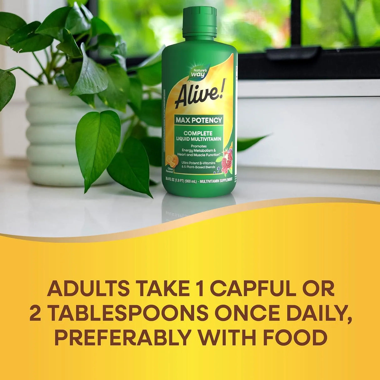 NATURE'S WAY - Nature's Way Alive! Max Potency Complete Liquid Multivitamin 900Ml. - The Red Vitamin MX - Suplementos Alimenticios - {{ shop.shopifyCountryName }}