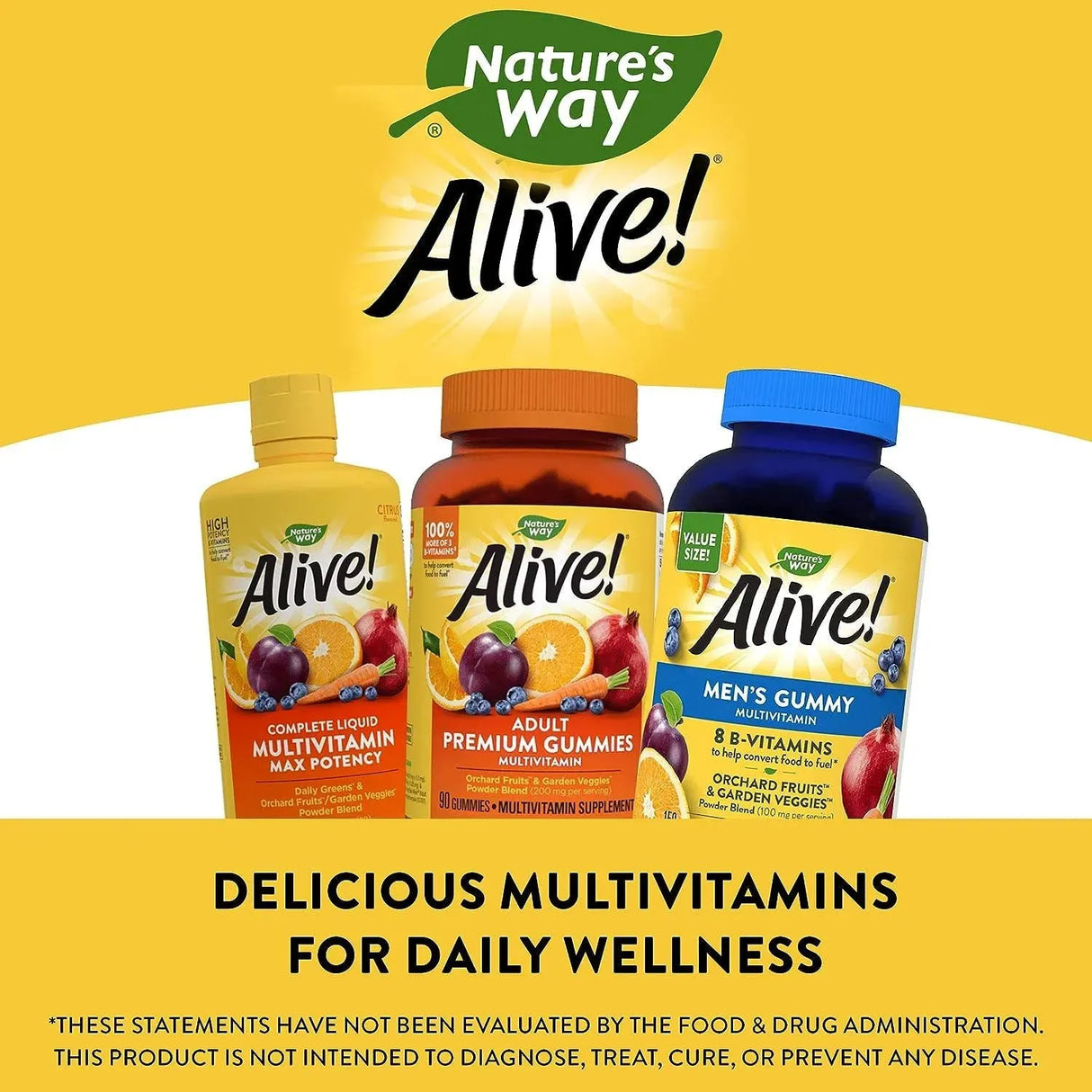 NATURE'S WAY - Nature's Way Alive! Men's Daily Gummy Multivitamin 150 Gomitas - The Red Vitamin MX - Suplementos Alimenticios - {{ shop.shopifyCountryName }}
