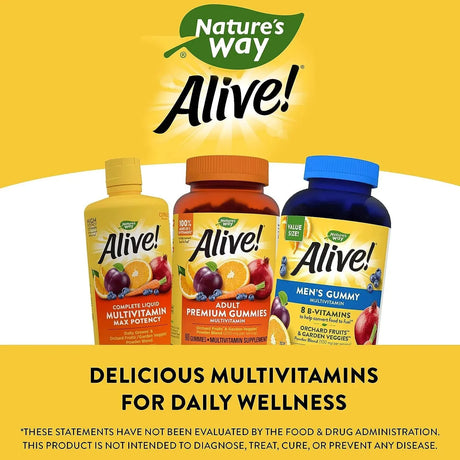 NATURE'S WAY - Nature's Way Alive! Men's Daily Gummy Multivitamin 150 Gomitas - The Red Vitamin MX - Suplementos Alimenticios - {{ shop.shopifyCountryName }}