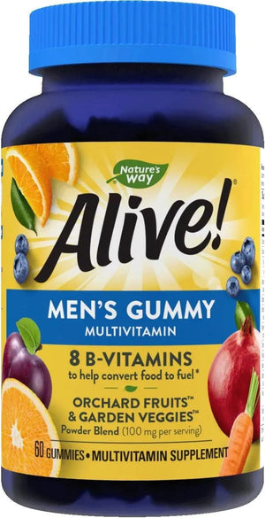 NATURE'S WAY - Nature's Way Alive! Men's Daily Gummy Multivitamin 60 Gomitas - The Red Vitamin MX - Suplementos Alimenticios - {{ shop.shopifyCountryName }}