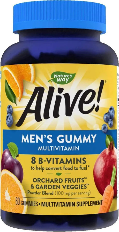NATURE'S WAY - Nature's Way Alive! Men's Daily Gummy Multivitamin 60 Gomitas - The Red Vitamin MX - Suplementos Alimenticios - {{ shop.shopifyCountryName }}