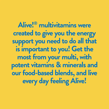 NATURE'S WAY - Nature's Way Alive! Men’s Max3 Potency Multivitamin 90 Tabletas - The Red Vitamin MX - Suplementos Alimenticios - {{ shop.shopifyCountryName }}