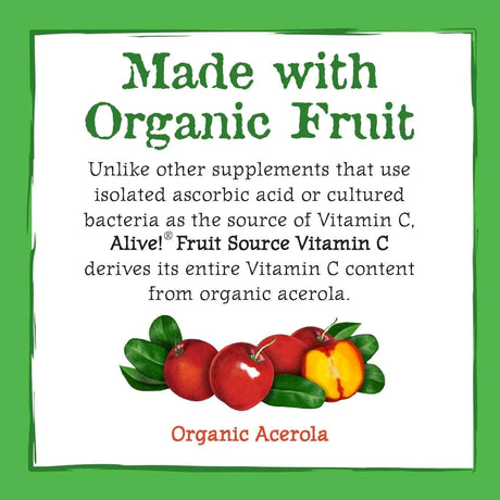 NATURE'S WAY - Nature's Way Alive! Vitamin C 120 Capsulas - The Red Vitamin MX - Suplementos Alimenticios - {{ shop.shopifyCountryName }}