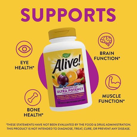 NATURE'S WAY - Nature's Way Alive! Women’s 50+ 150 Tabletas - The Red Vitamin MX - Suplementos Alimenticios - {{ shop.shopifyCountryName }}