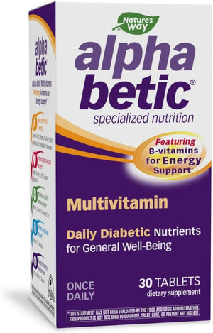 NATURE'S WAY - Nature's Way alpha betic Diabetic Multivitamin 30 Tabletas - The Red Vitamin MX - Suplementos Alimenticios - {{ shop.shopifyCountryName }}