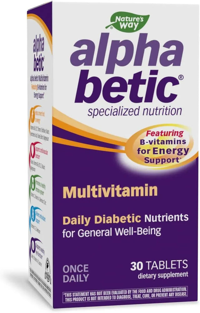 NATURE'S WAY - Nature's Way alpha betic Diabetic Multivitamin 30 Tabletas - The Red Vitamin MX - Suplementos Alimenticios - {{ shop.shopifyCountryName }}