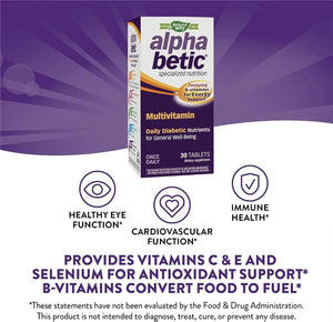 NATURE'S WAY - Nature's Way alpha betic Diabetic Multivitamin 30 Tabletas - The Red Vitamin MX - Suplementos Alimenticios - {{ shop.shopifyCountryName }}