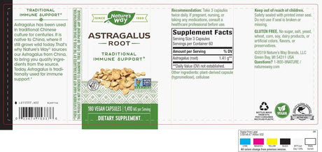NATURE'S WAY - Nature's Way Astragalus Root 180 Capsulas - The Red Vitamin MX - Suplementos Alimenticios - {{ shop.shopifyCountryName }}