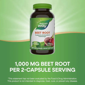 NATURE'S WAY - Nature's Way Beet Root 320 Capsulas - The Red Vitamin MX - Suplementos Alimenticios - {{ shop.shopifyCountryName }}