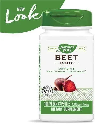 NATURE'S WAY - Nature's Way Beet Root 500mg. 100 Capsulas 3 Pack - The Red Vitamin MX - Suplementos Alimenticios - {{ shop.shopifyCountryName }}