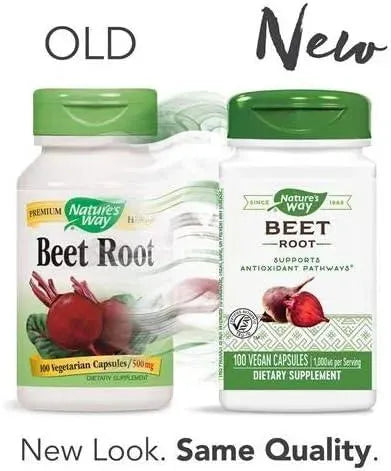 NATURE'S WAY - Nature's Way Beet Root 500mg. 100 Capsulas 3 Pack - The Red Vitamin MX - Suplementos Alimenticios - {{ shop.shopifyCountryName }}