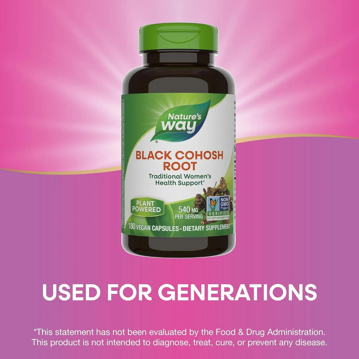 NATURE'S WAY - Nature's Way Black Cohosh Root 540Mg. 180 Capsulas - The Red Vitamin MX - Suplementos Alimenticios - {{ shop.shopifyCountryName }}