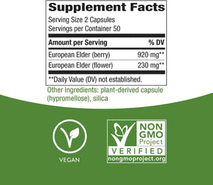 NATURE'S WAY - Nature's Way Black Elderberry 100 Capsulas - The Red Vitamin MX - Suplementos Alimenticios - {{ shop.shopifyCountryName }}